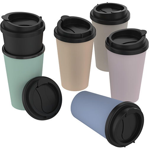 Bio-Kaffeebecher 'PremiumPlus' , kornblume, Kunststoff, 15,70cm (Höhe), Bild 2