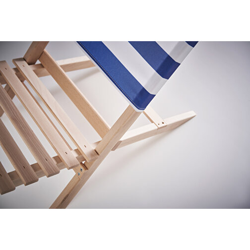Marinero , weiß/blau, Buchenholz/Polyester, 79,00cm x 4,00cm x 35,00cm (Länge x Höhe x Breite), Bild 4