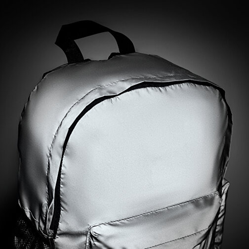 Bright Backpack , silber matt, Polyester, 32,00cm x 40,00cm x 12,00cm (Länge x Höhe x Breite), Bild 9