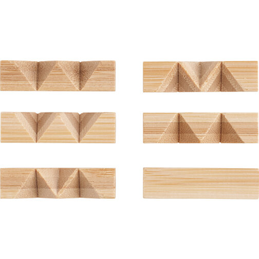 Cubenats , holzfarben, Bambus, 4,50cm x 4,50cm (Länge x Breite), Bild 3