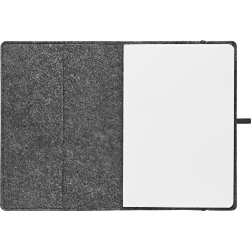 Feltbook , silber glänzend, Fleece, 15,00cm x 1,60cm x 22,00cm (Länge x Höhe x Breite), Bild 4