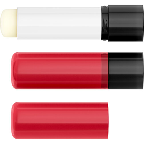 Lippenpflegestift 'Lipcare Original' Mit Polierter Oberfläche , rot / schwarz, Kunststoff, 6,90cm (Höhe), Bild 4