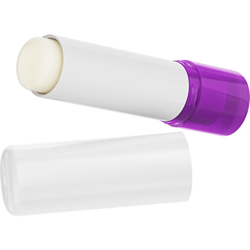 Lippenpflegestift 'Lipcare Original' Mit Polierter Oberfläche , weiß / violett, Kunststoff, 6,90cm (Höhe), Bild 1