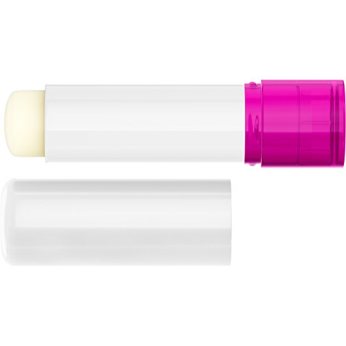 Lippenpflegestift 'Lipcare Original' Mit Polierter Oberfläche , weiß / pink, Kunststoff, 6,90cm (Höhe), Bild 3
