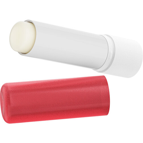Lippenpflegestift 'Lipcare Original' Mit Gefrosteter Oberfläche , rot / weiß, Kunststoff, 6,90cm (Höhe), Bild 1