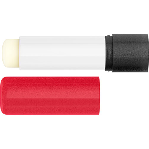 Lippenpflegestift 'Lipcare Original' Mit Gefrosteter Oberfläche , rot / schwarz, Kunststoff, 6,90cm (Höhe), Bild 3