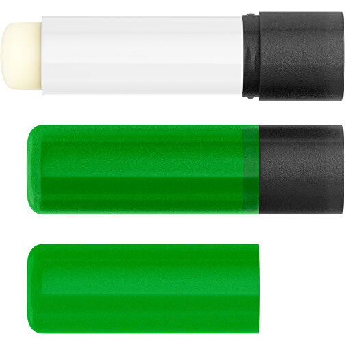 Lippenpflegestift 'Lipcare Original' Mit Gefrosteter Oberfläche , grün / schwarz, Kunststoff, 6,90cm (Höhe), Bild 4