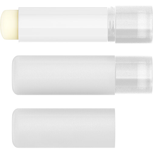 Lippenpflegestift 'Lipcare Original' Mit Gefrosteter Oberfläche , weiss / transparent, Kunststoff, 6,90cm (Höhe), Bild 4