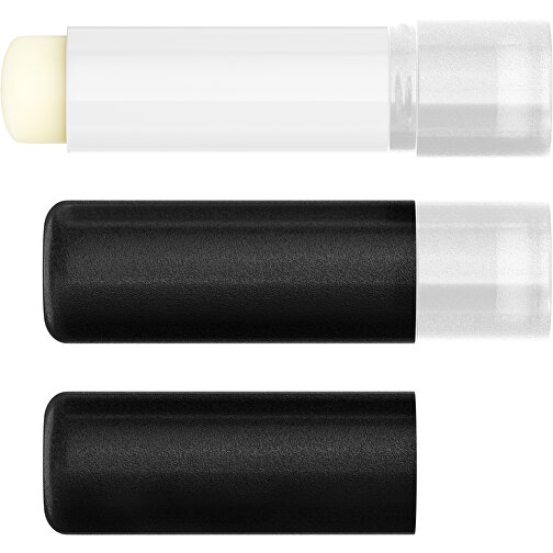 Lippenpflegestift 'Lipcare Original' Mit Gefrosteter Oberfläche , schwarz / transparent, Kunststoff, 6,90cm (Höhe), Bild 4
