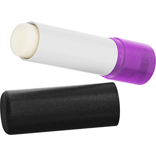 Lippenpflegestift 'Lipcare Original' Mit Gefrosteter Oberfläche , schwarz / violett, Kunststoff, 6,90cm (Höhe), Bild 1