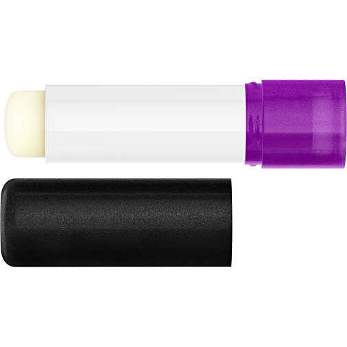 Lippenpflegestift 'Lipcare Original' Mit Gefrosteter Oberfläche , schwarz / violett, Kunststoff, 6,90cm (Höhe), Bild 3