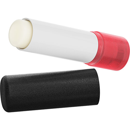 Lippenpflegestift 'Lipcare Original' Mit Gefrosteter Oberfläche , schwarz / rot, Kunststoff, 6,90cm (Höhe), Bild 1