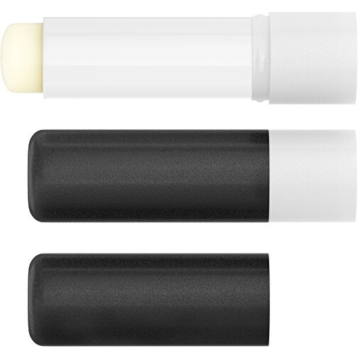 Lippenpflegestift 'Lipcare Original' Mit Gefrosteter Oberfläche , schwarz / weiß, Kunststoff, 6,90cm (Höhe), Bild 4