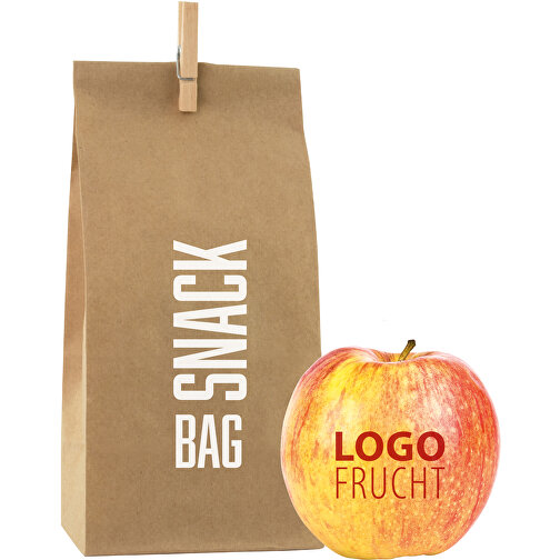 LogoFrucht Apple-Bag - Rot - Strawberry , weiß, Papier, 8,00cm x 23,00cm x 11,00cm (Länge x Höhe x Breite), Bild 1