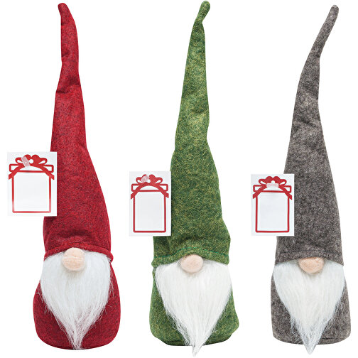 Filz-Weihnachts-Wichtel Mit Zipfelmütze HANS , grau, Polyester / Polypropylen, , Bild 5