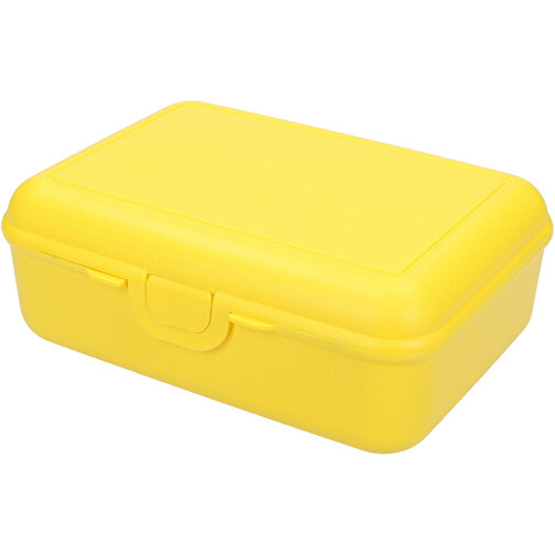 Vorratsdose 'School-Box' Deluxe, Ohne Trennschale , standard-gelb, Kunststoff, 19,00cm x 7,00cm x 13,90cm (Länge x Höhe x Breite), Bild 1