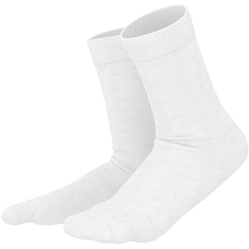 Adam - Die Premium Business Socke , weiß, 85% Natur Baumwolle, 12% regeniertes umwelftreundliches Polyamid, 3% Elastan, 36,00cm x 0,40cm x 8,00cm (Länge x Höhe x Breite), Bild 1