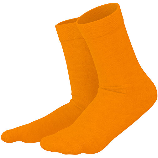 Adam - Die Premium Business Socke , gelborange, 85% Natur Baumwolle, 12% regeniertes umwelftreundliches Polyamid, 3% Elastan, 36,00cm x 0,40cm x 8,00cm (Länge x Höhe x Breite), Bild 1
