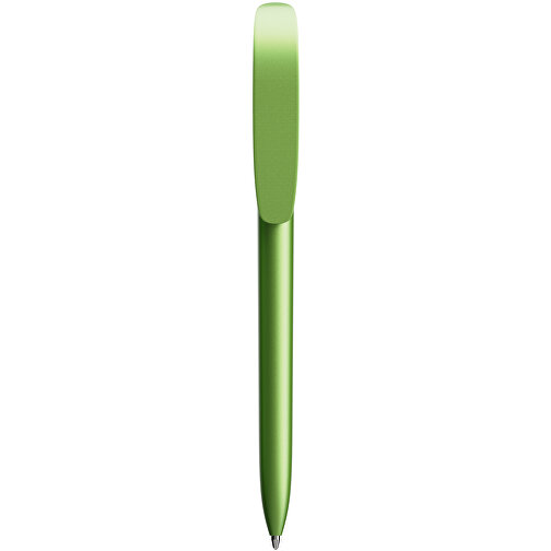 BIC® Super Clip Glacé Siebdruck , BiC, grünes glacé, Kunststoff, 14,40cm x 1,20cm (Länge x Breite), Bild 1