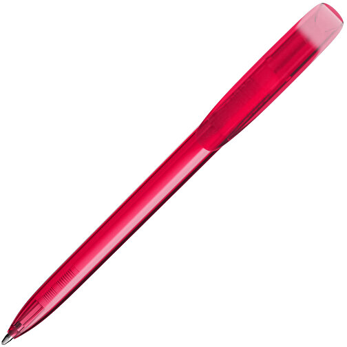 BIC® Super Clip Kugelschreiber Siebdruck , BiC, transparentes rosa, Kunststoff, 14,40cm x 1,20cm (Länge x Breite), Bild 2