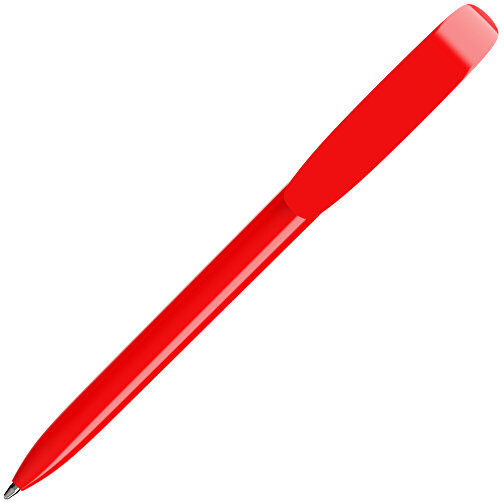 BIC® Super Clip Kugelschreiber Siebdruck , BiC, rot, Kunststoff, 14,40cm x 1,20cm (Länge x Breite), Bild 2