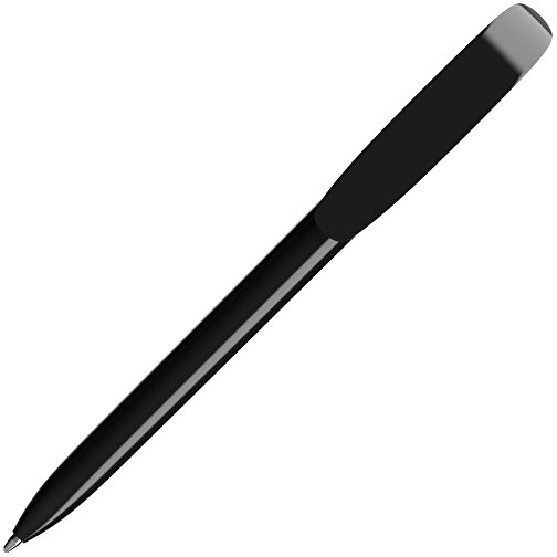 BIC® Super Clip Kugelschreiber Siebdruck , BiC, schwarz, Kunststoff, 14,40cm x 1,20cm (Länge x Breite), Bild 2