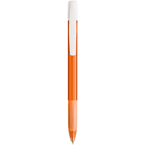 BIC® Media Clic Grip Kugelschreiber , BiC, gefrostetes orange/gefrostetes weiß, Kunststoff, 14,70cm x 1,30cm (Länge x Breite), Bild 1
