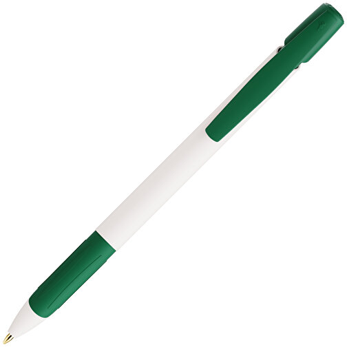 BIC® Ecolutions® Media Clic Grip Kugelschreiber , BiC, weiß/grün, 37% Kunstoff recycelten, 14,70cm x 1,30cm (Länge x Breite), Bild 2