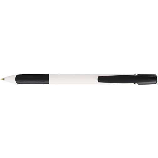 BIC® Ecolutions® Media Clic Grip Kugelschreiber , BiC, weiß/schwarz, 37% Kunstoff recycelten, 14,70cm x 1,30cm (Länge x Breite), Bild 3
