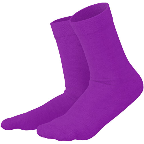 Adam - Die Premium Business Socke , dunkelmagenta, 85% Natur Baumwolle, 12% regeniertes umwelftreundliches Polyamid, 3% Elastan, 36,00cm x 0,40cm x 8,00cm (Länge x Höhe x Breite), Bild 1