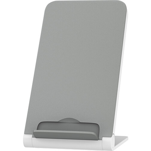 WirelessView - Der Klapp-Ständer Mit Kabellosem Ladegerät , grau / weiß, Kunststoff, 13,60cm x 1,30cm x 7,30cm (Länge x Höhe x Breite), Bild 2