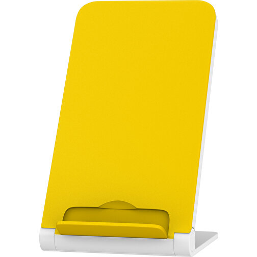 WirelessView - Der Klapp-Ständer Mit Kabellosem Ladegerät , goldgelb / weiß, Kunststoff, 13,60cm x 1,30cm x 7,30cm (Länge x Höhe x Breite), Bild 2