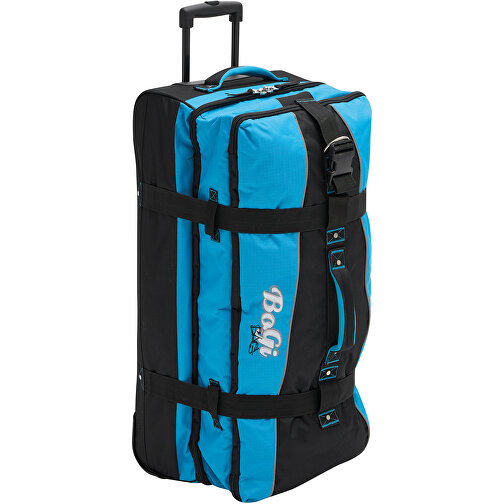 Trolley-Reisetasche BoGi XL , blau, schwarz, 600D Polyester / Rib Stop, 82,00cm x 35,00cm x 39,00cm (Länge x Höhe x Breite), Bild 1