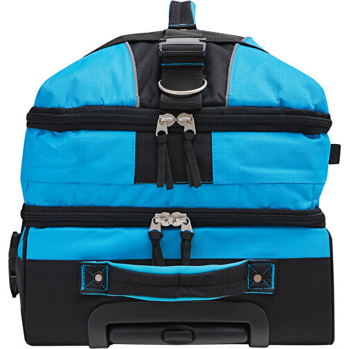 Trolley-Reisetasche BoGi L , blau, schwarz, 600D Polyester / Rib Stop, 68,00cm x 34,00cm x 37,00cm (Länge x Höhe x Breite), Bild 7