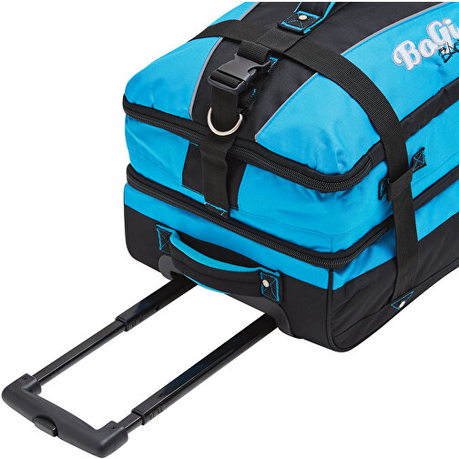 Trolley-Reisetasche BoGi S , blau, schwarz, 600D Polyester / Rib Stop, 48,00cm x 25,00cm x 34,00cm (Länge x Höhe x Breite), Bild 10