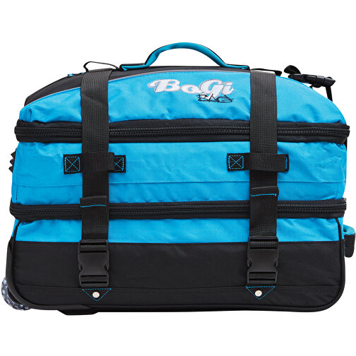 Trolley-Reisetasche BoGi S , blau, schwarz, 600D Polyester / Rib Stop, 48,00cm x 25,00cm x 34,00cm (Länge x Höhe x Breite), Bild 4