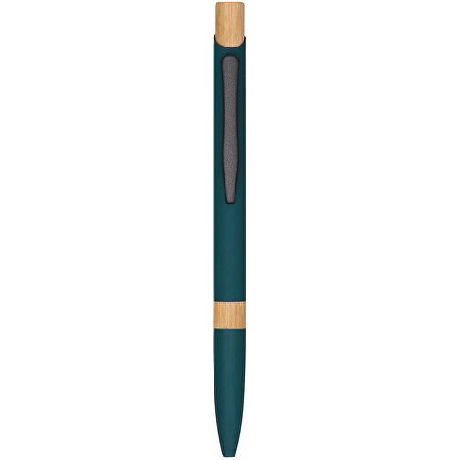 Aluminium-Kugelschreiber BAMBOO SYMPHONY , grün, recyceltes Aluminium / Bambus / Stahl, 14,00cm (Länge), Bild 4