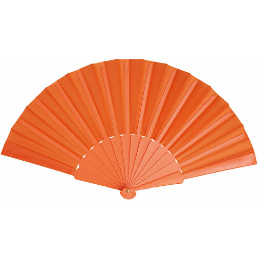 Faltbarer Fächer COOL RPET , orange, Kunststoff / Polyester, 41,00cm x 22,00cm (Länge x Breite), Bild 4