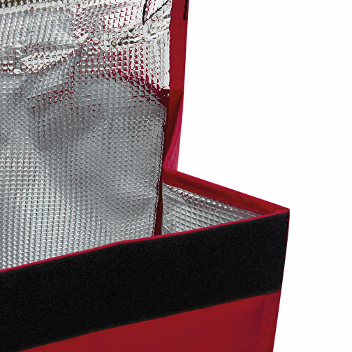 Kühltasche KODIAK , rot, 420D Polyester / PVC, 20,50cm x 25,00cm x 14,00cm (Länge x Höhe x Breite), Bild 6