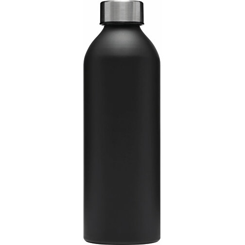 Aluminium-Trinkflasche JUMBO TRANSIT , schwarz, Aluminium / Edelstahl / PP / Silikon, 22,50cm (Länge), Bild 2