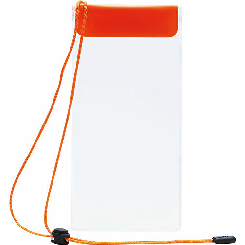 Telefon-Tasche SMART SPLASH XL , orange, PVC, frei von Phthalaten, 24,00cm x 9,50cm (Länge x Breite), Bild 2