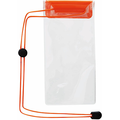 Telefon-Tasche SMART SPLASH XL , orange, PVC, frei von Phthalaten, 24,00cm x 9,50cm (Länge x Breite), Bild 3