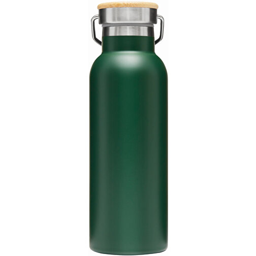 Vakuum-Trinkflasche ECO FLAVOUR , grün, Edelstahl / Bambus / Silikon, 22,30cm (Länge), Bild 2