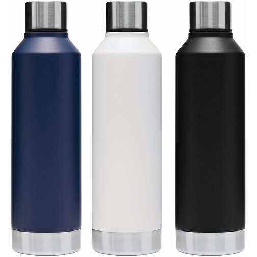Vakuum-Trinkflasche RICH FLAVOUR , marineblau, Edelstahl / PP / Silikon, 25,30cm (Länge), Bild 8