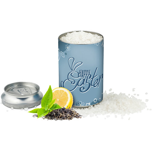 Puszka soli do kapieli XL 300 g z etykieta Happy Eastern, zapach Earl Grey, Obraz 1