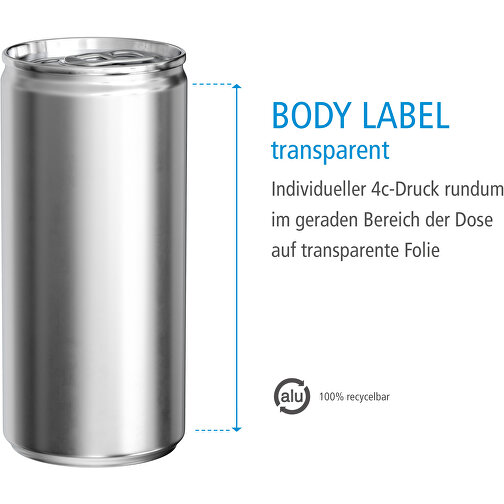 Apelsinjuice, 200 ml, Body Label transp., Bild 3
