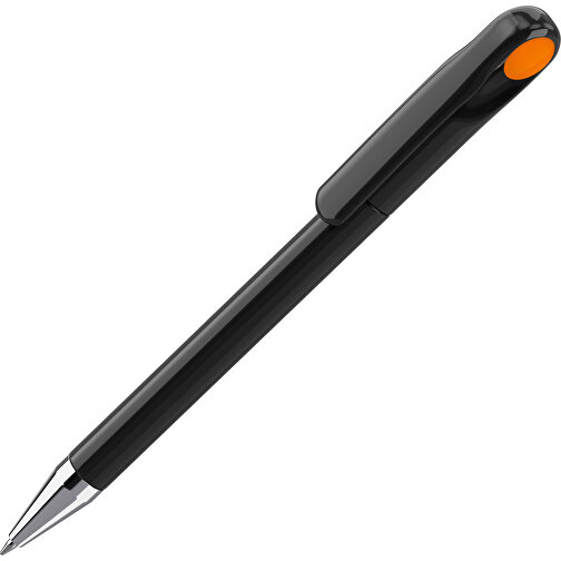 Prodir DS1 TPC Twist Kugelschreiber , Prodir, schwarz poliert / orange, Kunststoff/Metall, 14,10cm x 1,40cm (Länge x Breite), Bild 1