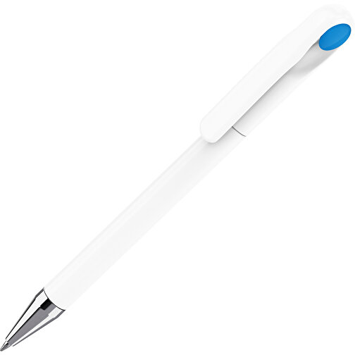 Prodir DS1 TPC Twist Kugelschreiber , Prodir, weiß poliert / himmelblau, Kunststoff/Metall, 14,10cm x 1,40cm (Länge x Breite), Bild 1