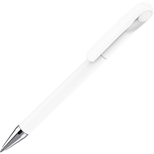 Prodir DS1 TPC Twist Kugelschreiber , Prodir, weiß poliert / weiß, Kunststoff/Metall, 14,10cm x 1,40cm (Länge x Breite), Bild 1