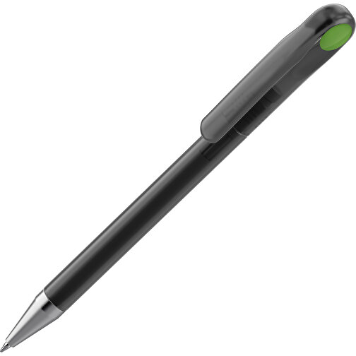 Prodir DS1 TFS Twist Kugelschreiber , Prodir, schwarz gefrostet / dunkelgrün, Kunststoff/Metall, 14,10cm x 1,40cm (Länge x Breite), Bild 1